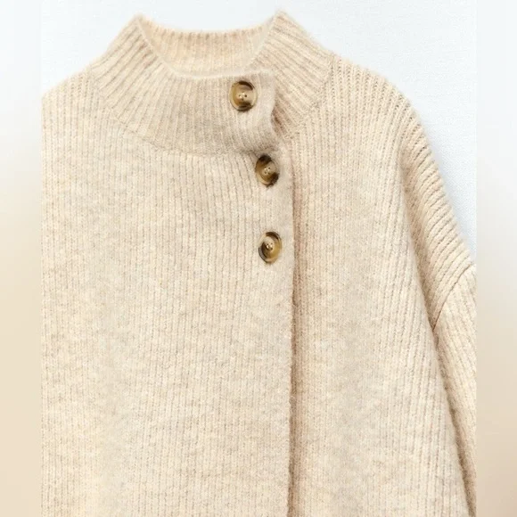 ZARA Buttoned Knit Cardigan - Picture 5 of 7